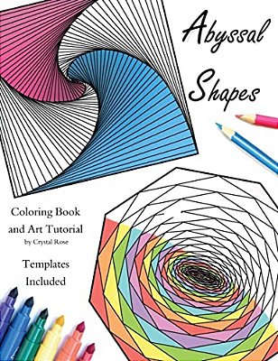 Abyssal Shapes: Adult Coloring Book And Art Tutorial-..