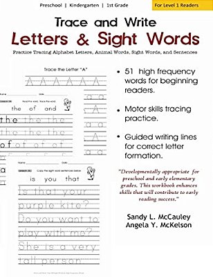 Trace And Write: Practice Tracing Alphabet Letters, Animal Words, Sight Words, And Sentences-..
