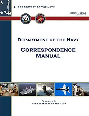 Department Of The Navy Correspondence Manual-..