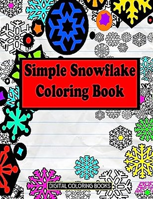 Simple Snowflake Coloring Book-..