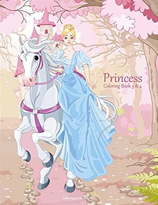 Princess Coloring Book 3 & 4-..