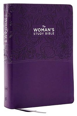 Kjv, The Woman's Study Bible, Purple Leathersoft, Red Letter, Full-Color Edition, Comfort Print: Receiving God's Truth For Balance, Hope, And Transfor-..