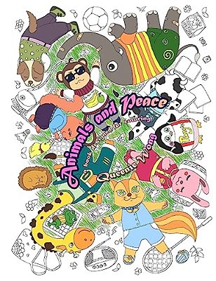 Animals And Peace - A Book Designed For Coloring-..