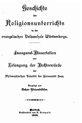 Geschichte Des Religionsunterrichts In Der Evangelischen Volksschule-..