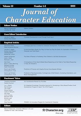 Journal Of Character Education Vol 19 Issue 1 & 2-..