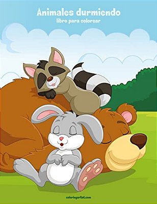 Animales Durmiendo Libro Para Colorear 1-..