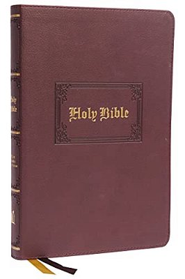 Kjv Holy Bible: Large Print Thinline, Brown Leathersoft, Red Letter, Comfort Print: King James Version-..