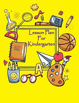 Lesson Plan: Lesson Plan For Kindergarten - Large 8.5 X 11 Inch-..