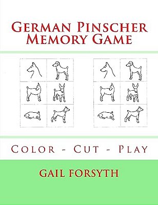 German Pinscher Memory Game: Color - Cut - Play-..