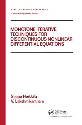 Monotone Iterative Techniques For Discontinuous Nonlinear Differential Equations-..