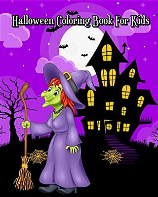 Halloween Coloring Book For Kids: Stress Relieving Halloween Designs (Goregeous Coloring Book), 100 Pages-..