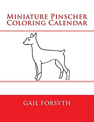 Miniature Pinscher Coloring Calendar-..