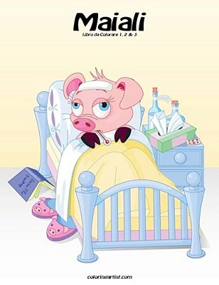 Maiali Libro Da Colorare 1, 2 & 3-..