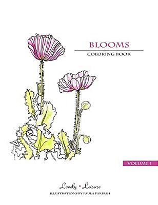 Blooms: Lovely Leisure Coloring Book-..