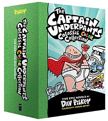 The Captain Underpants Colossal Color Collection (Captain Underpants #1-5 Boxed Set): From The Creator Of Dog Man-..