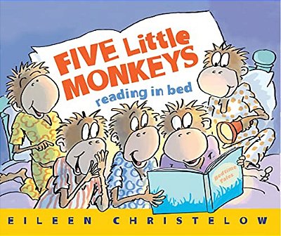 Five Little Monkeys Reading In Bed-..