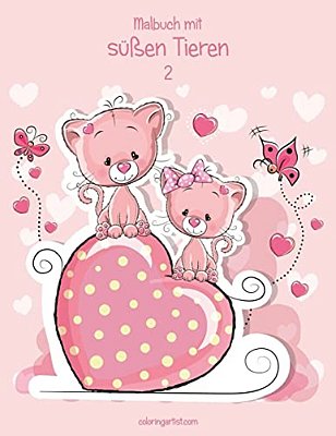 Malbuch Mit Süßen Tieren 2-..