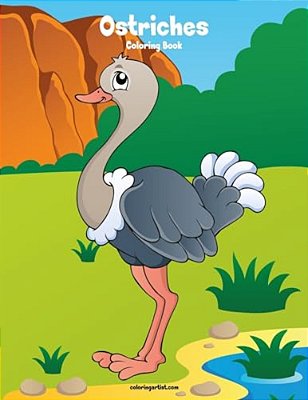 Ostriches Coloring Book 1-..