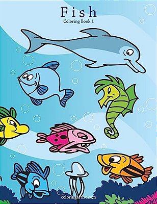 Fish Coloring Book 1-..