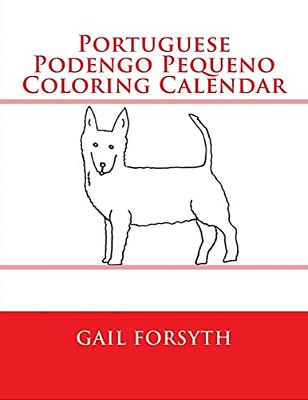 Portuguese Podengo Pequeno Coloring Calendar-..