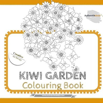 Kiwi Garden Colouring Book: Creative Art Therapy-..