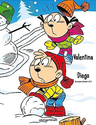Valentina Y Diego Libro Para Colorear 1 & 2-..