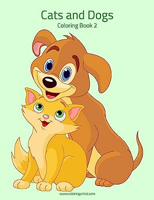 Cats And Dogs Coloring Book 2-..