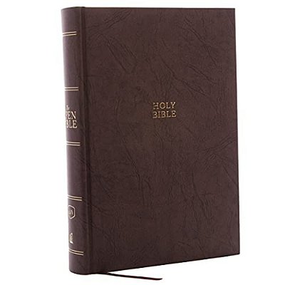 The Kjv, Open Bible, Hardcover, Brown, Red Letter Edition, Comfort Print: Complete Reference System-..