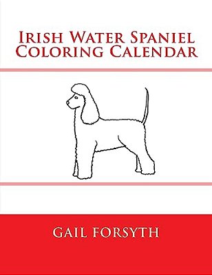 Irish Water Spaniel Coloring Calendar-..