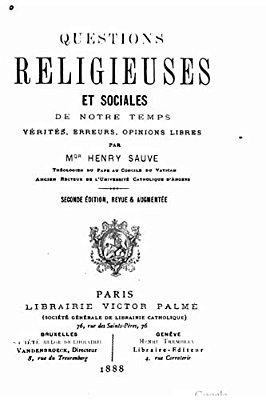 Questions Religieuses Et Sociales, De Notre Temps Verites, Erreurs, Opinions Libres-..