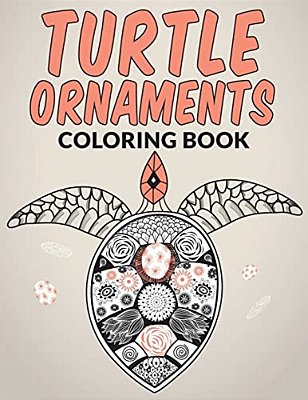 Turtle Ornaments Coloring Book-..