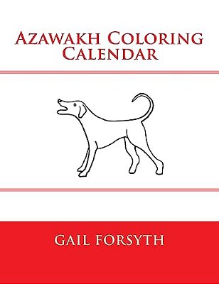 Azawakh Coloring Calendar-..