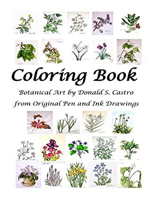 Botanical Art Coloring Book: Fine Art From Original Pen & Ink Drawings-..