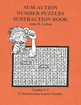 Sum-Action Number Puzzles-Subtraction Book-..