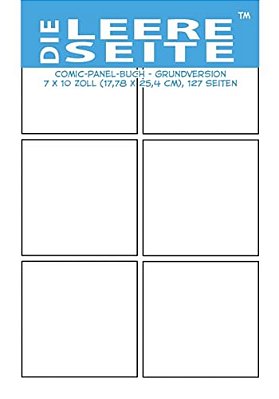 Die Leere Seite - Grundversion: 7 X 10 Zoll (17,78 X 25,4 Cm), 127 Seiten-..