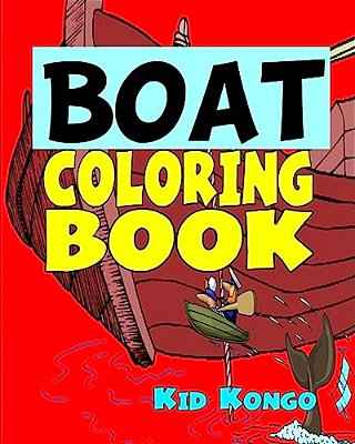 Boat Coloring Book-..