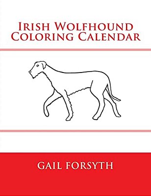 Irish Wolfhound Coloring Calendar-..