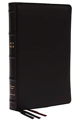 Kjv Holy Bible: Large Print Thinline, Black Goatskin Leather, Premier Collection, Red Letter, Comfort Print: King James Version-..