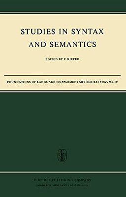 Studies In Syntax And Semantics-..