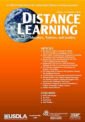 Distance Learning Vol 13 Issue 2-..