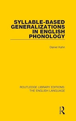 Syllable-Based Generalizations In English Phonology-..