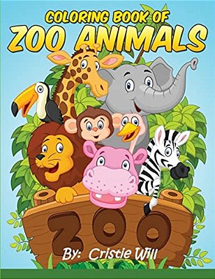 Coloring Book Of Zoo Animals-..