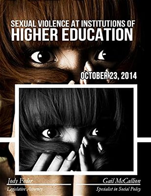 Sexual Violence At Institutions Of Higher Education-..