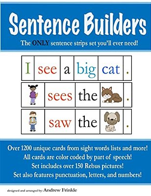 Sentence Builders: The Only Sentence Strips Set You'Ll Ever Need-..