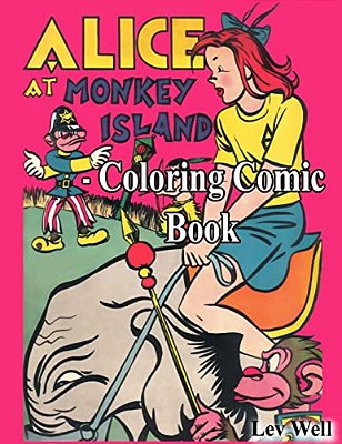Alice At Monkey Island - Coloring Comic Book-..