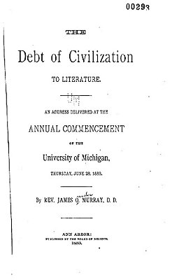 The Debt Of Civilization To Literature-..