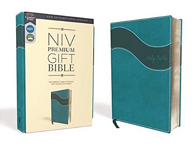 Niv, Premium Gift Bible, Leathersoft, Blue, Red Letter Edition, Comfort Print-..