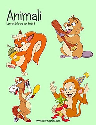 Animali Libro Da Colorare Per Bimbi 2-..
