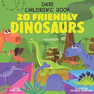 Dari Children's Book: 20 Friendly Dinosaurs-..