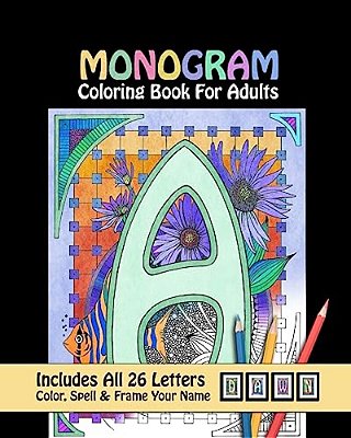 Monogram Coloring Book For Adults-..